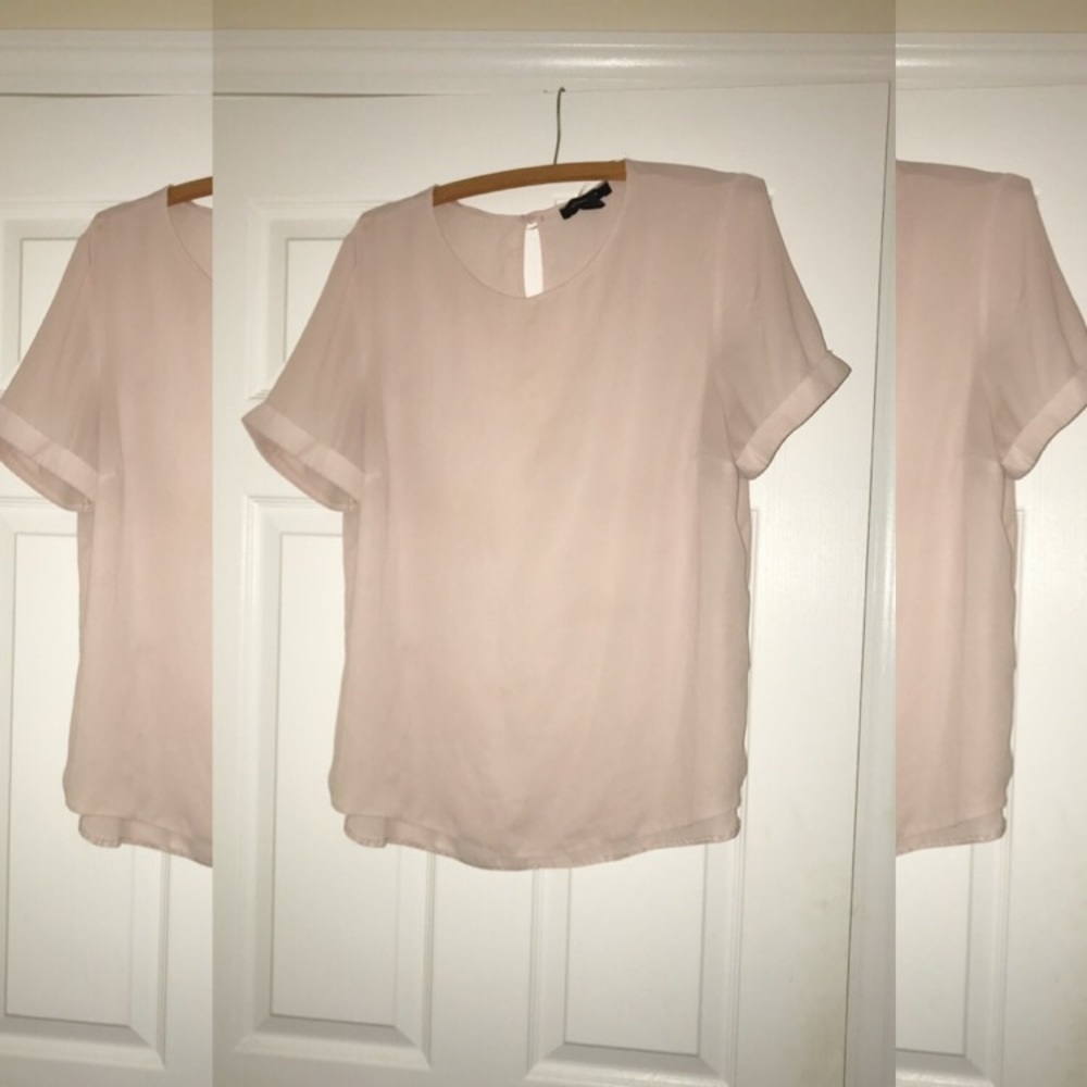Silky Light Pink Blouse
